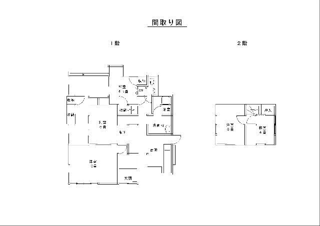 Floor plan for 1970s wood house, 16-min walk to station, Nagasaki