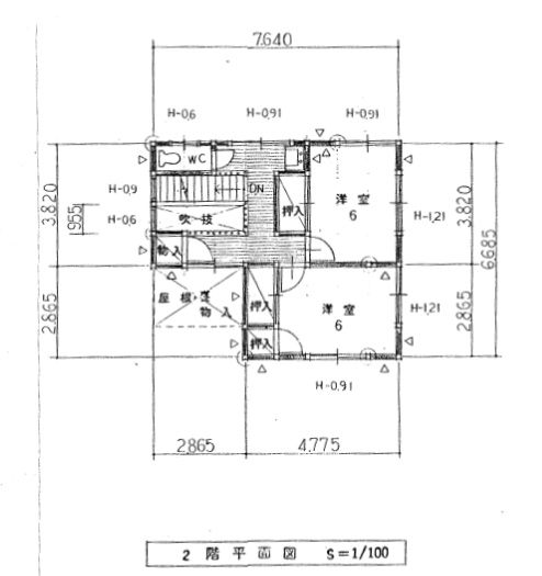Floor plan for 1990s wood house in Kumamoto