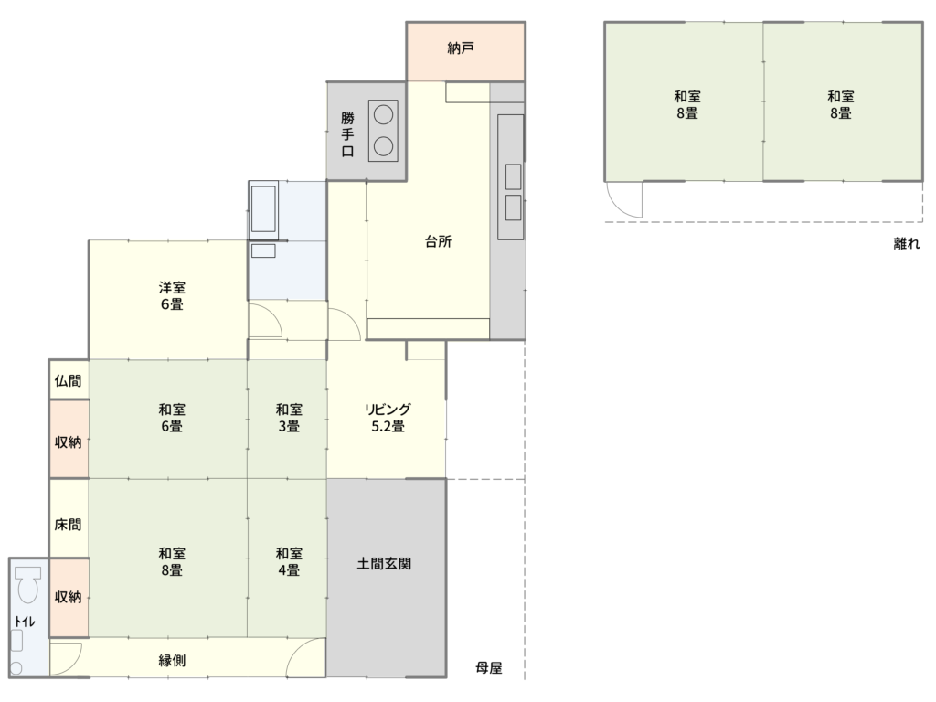 Floor plan for Wood house in Nara