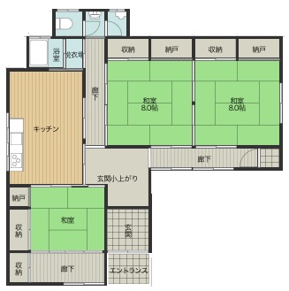 Floor plan for House for Sale 156 (Nakawari District)