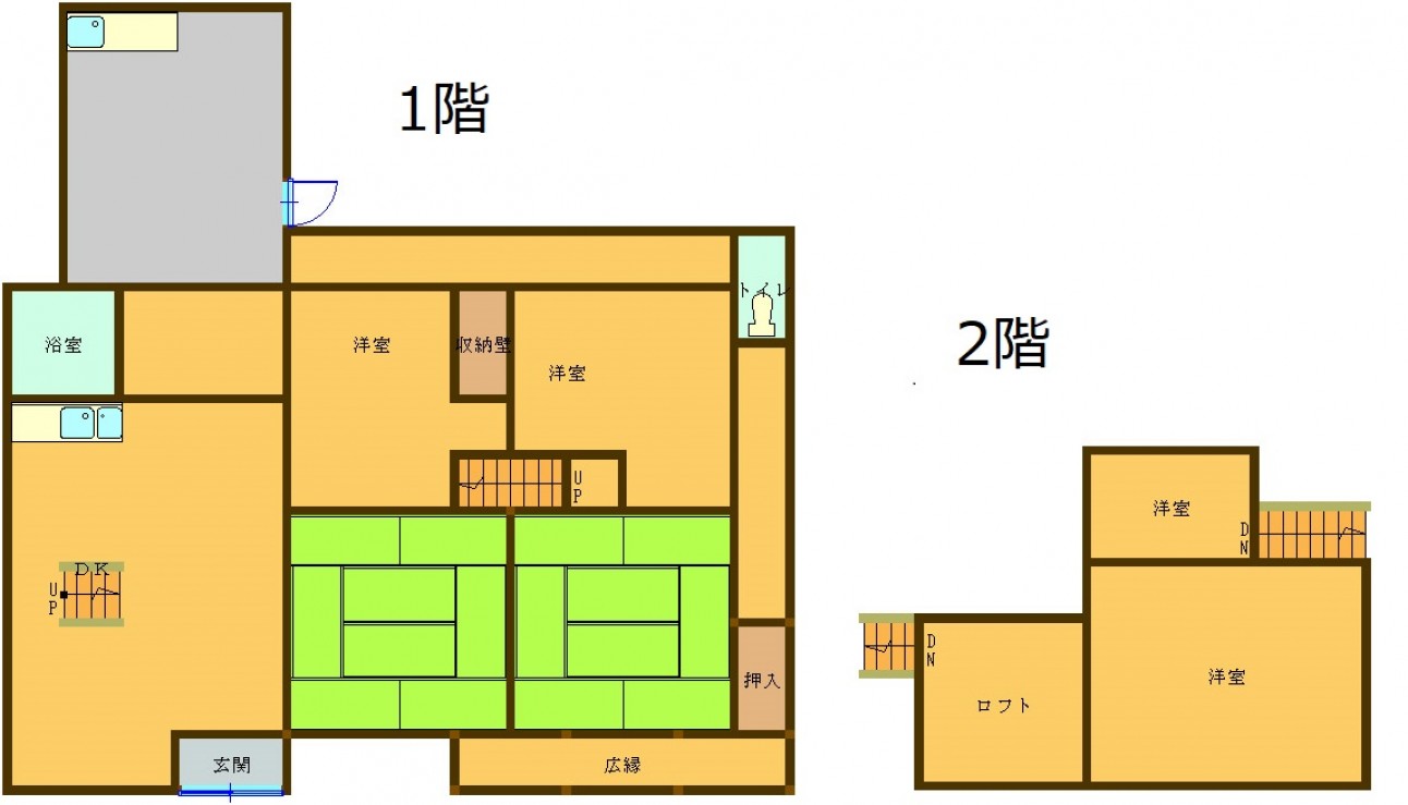 Floor plan for 1900s wood house in Oita