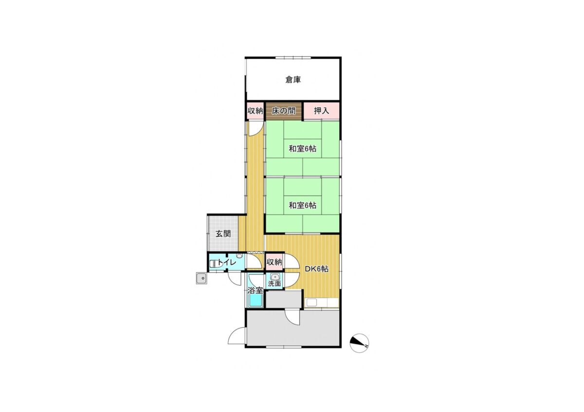 Floor plan for Wood house near the coast in Maizuru, Kyoto