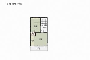 Floor plan for 1950s wood house with storehouses in Niigata