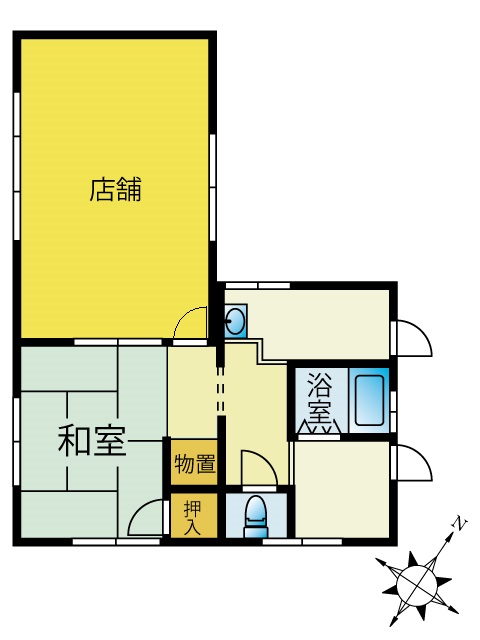 1960s concrete house, 18-min walk to station, Fukui