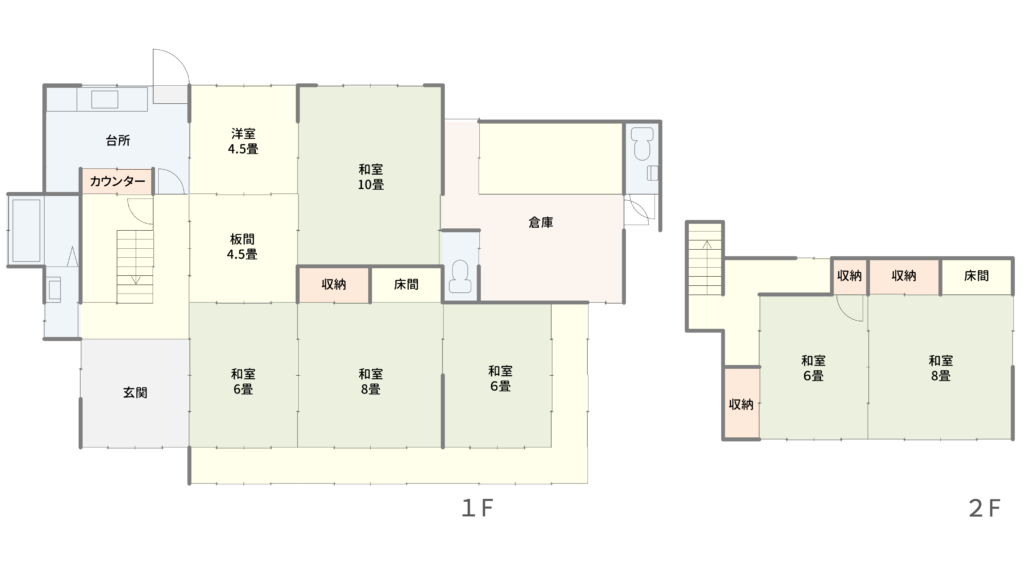 Floor plan for 1950s wood house in Nara
