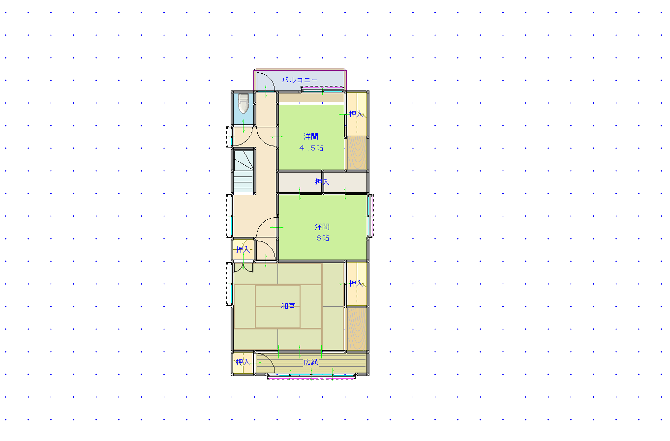 Floor plan for Concrete house in Kumamoto