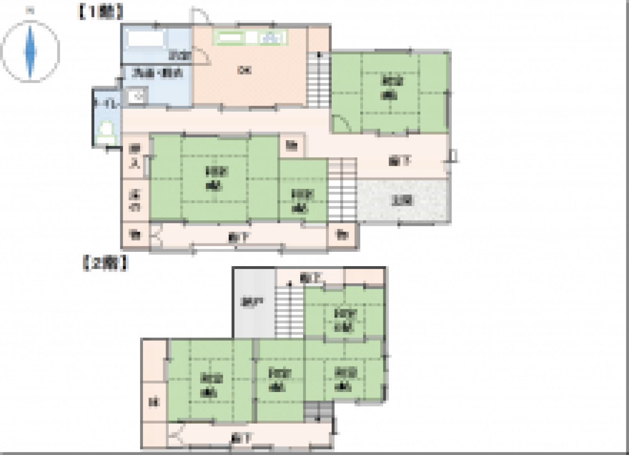 Floor plan for 1970s wood house, 6-min walk to station, Tochigi