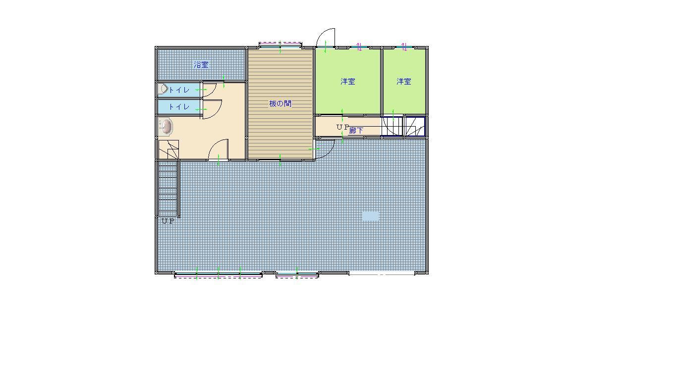 Floor plan for 1960s concrete house in Tokushima