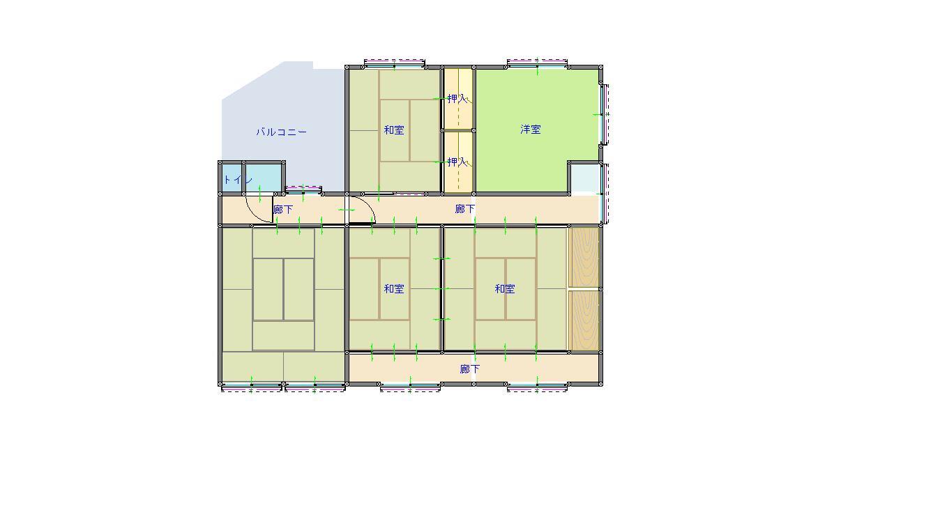 Floor plan for 1960s concrete house in Tokushima