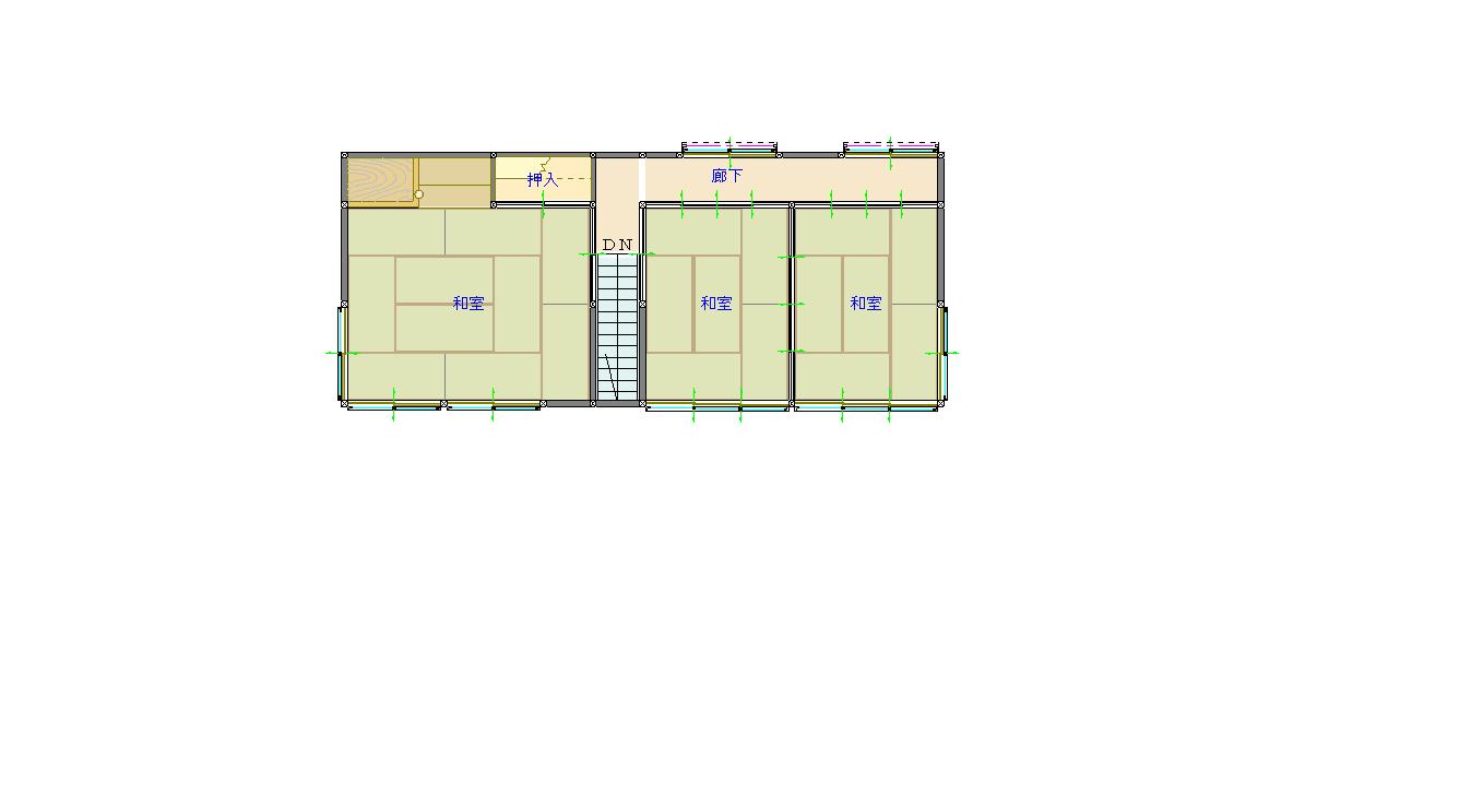 Floor plan for 1930s wood house in Tokushima