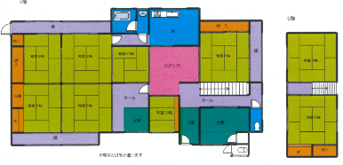 Wood house with storehouses in Hyogo