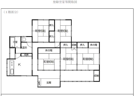 Floor plan for Empty home in Japan