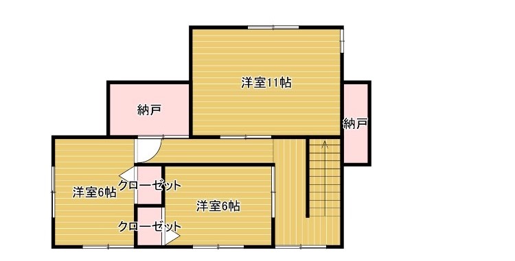 Floor plan for 2000s wood house on a large plot in Iwate