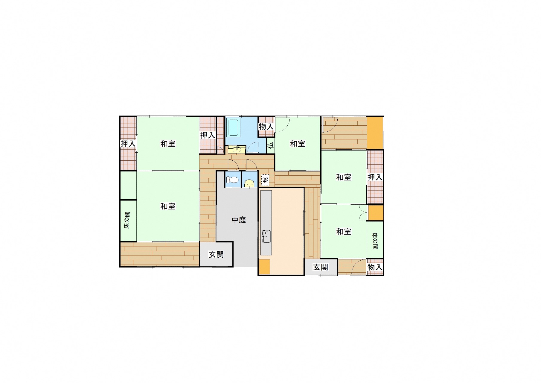 Floor plan for 1960s wood house in Kochi