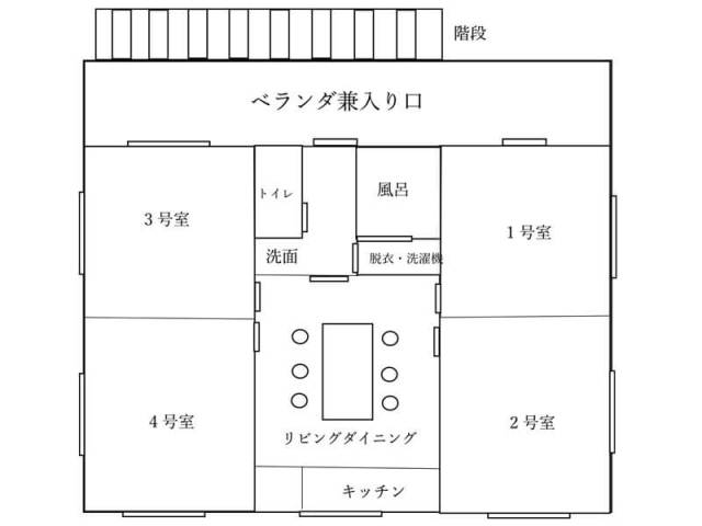 Floor plan for 2020s steel-frame house near the coast in Idehana, Wadomari