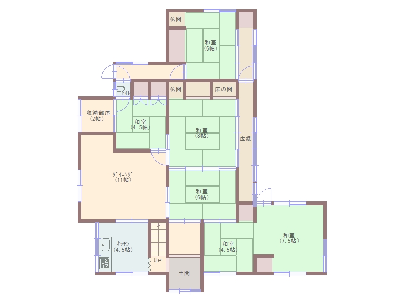 Wood house, 18-min walk to station, Fukui