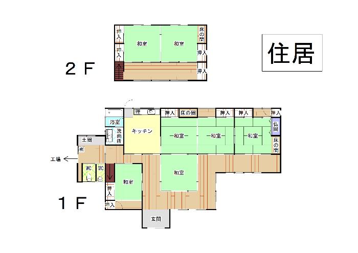 Floor plan for Empty home in Japan