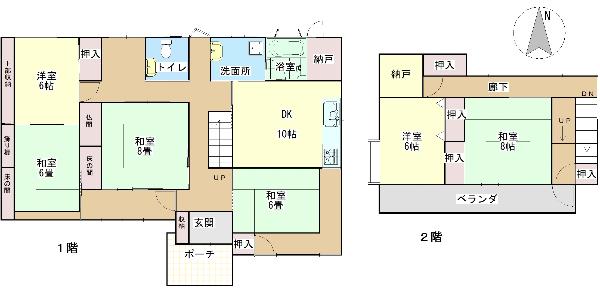 Floor plan for Beautifully preserved Japanese aesthetic that doesn't show its age; located in central Chikuma City.