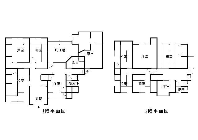 Floor plan for 1960s wood house, 2-min walk to station, Nagasaki