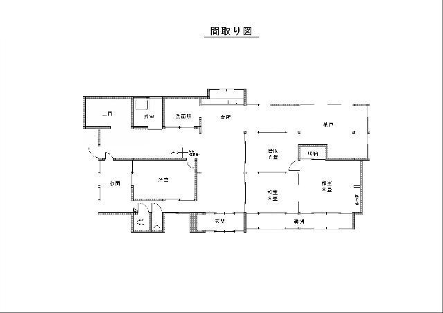 Floor plan for Wood house on a large plot in Nagasaki