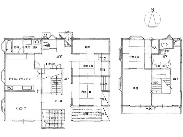 1990s wood house on a large plot in Iwate