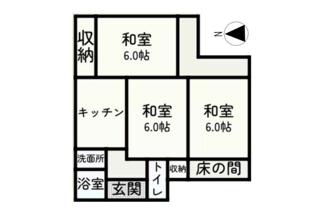 Floor plan for Empty home in Japan