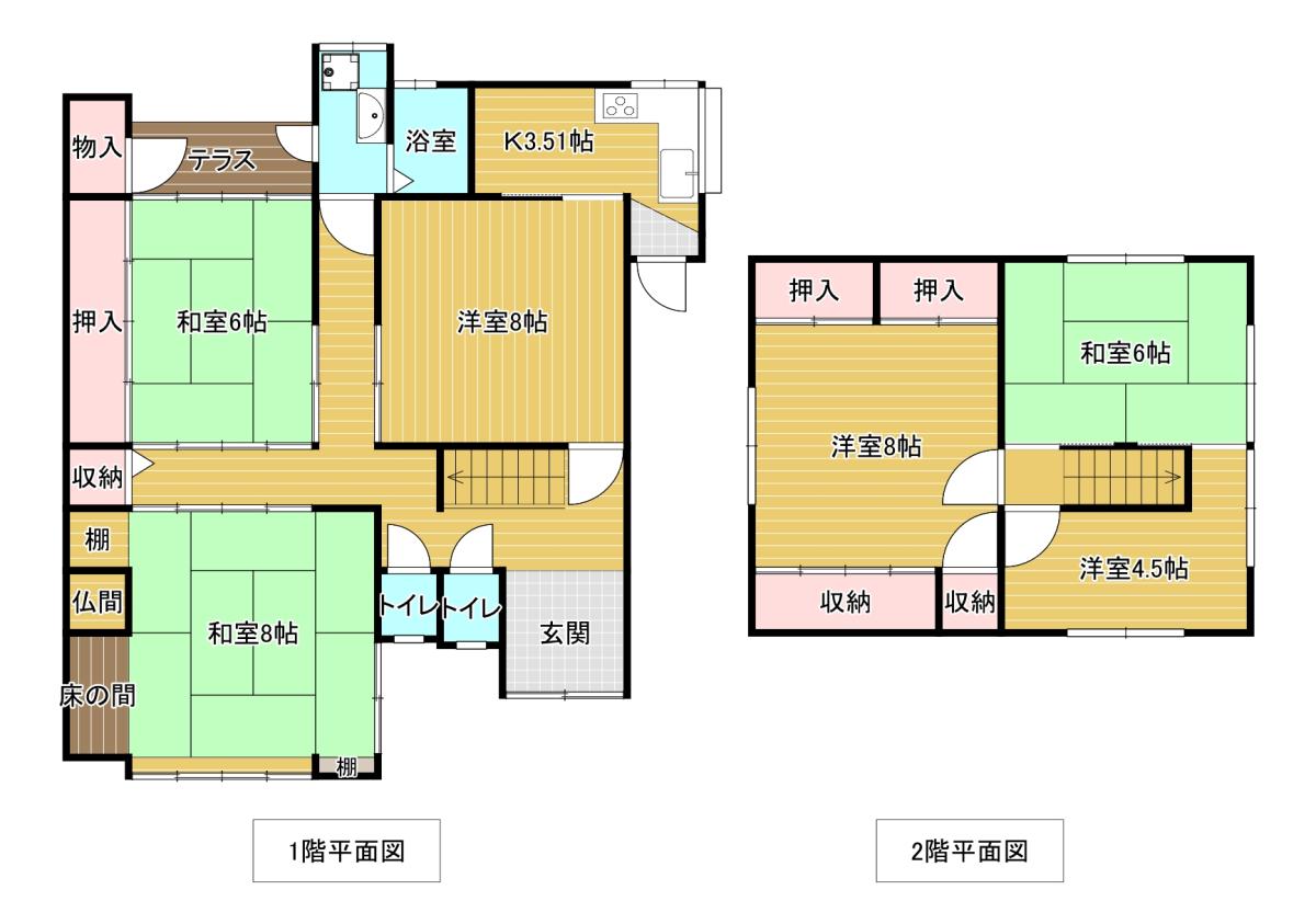 Floor plan for 1990s wood house near the coast in Miyazu, Kyoto