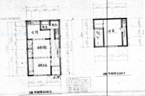 Floor plan for 1990s wood house in Niigata