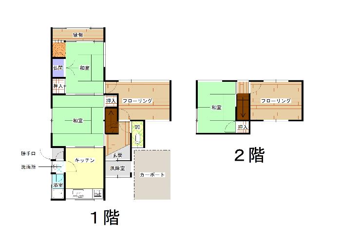 Floor plan for Empty home in Japan