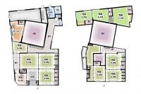 Floor plan for 1930s wood house in Gifu