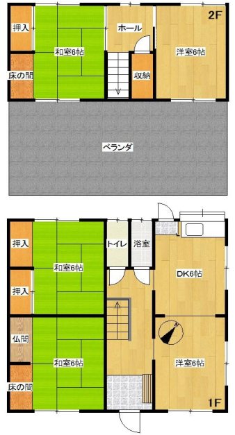 Floor plan for 1970s house in Okayama