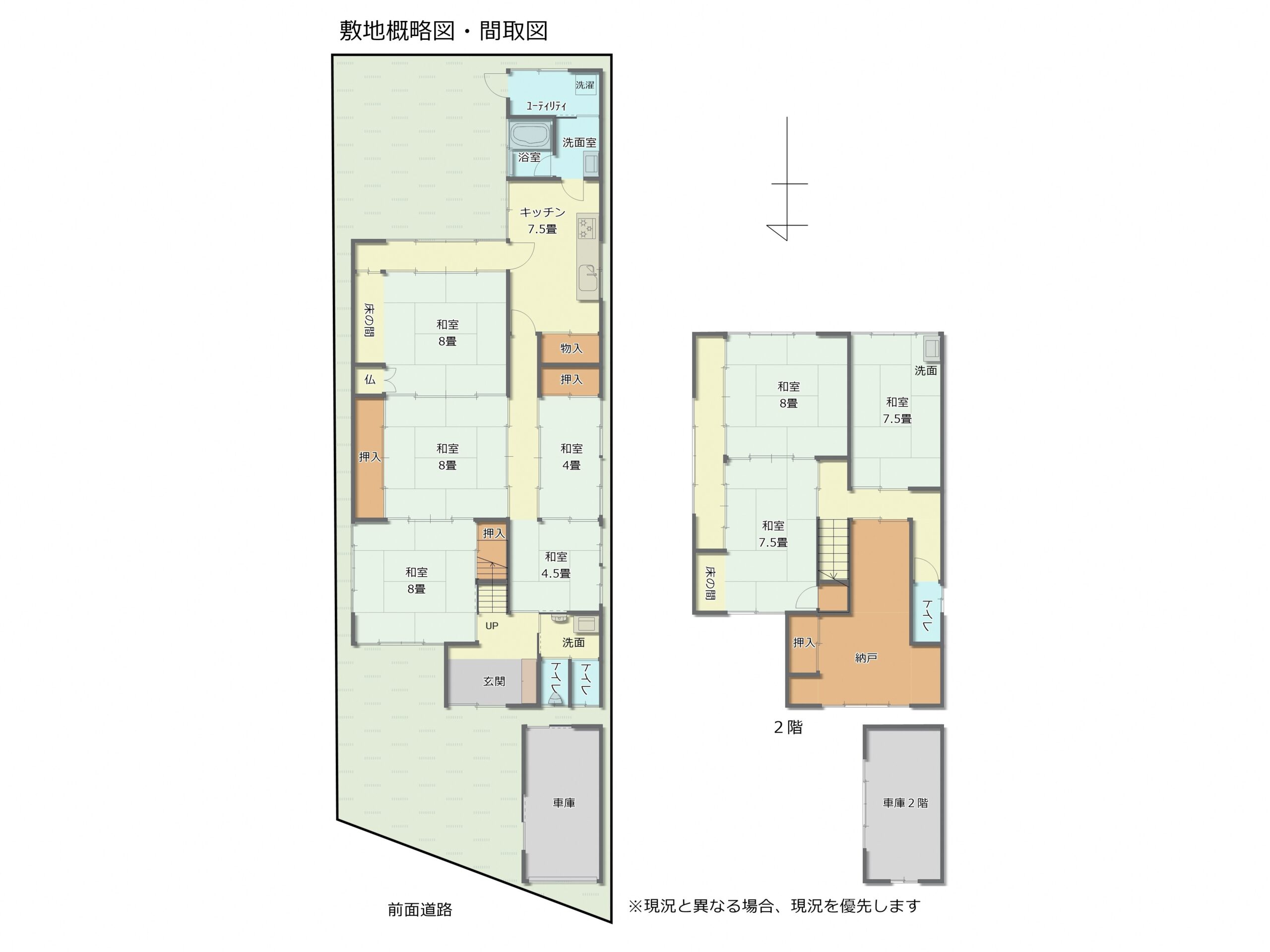 Floor plan for House, 20-min walk to station, Toyama