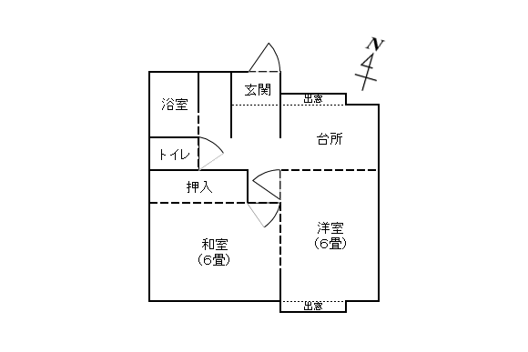 Floor plan for Empty home in Japan