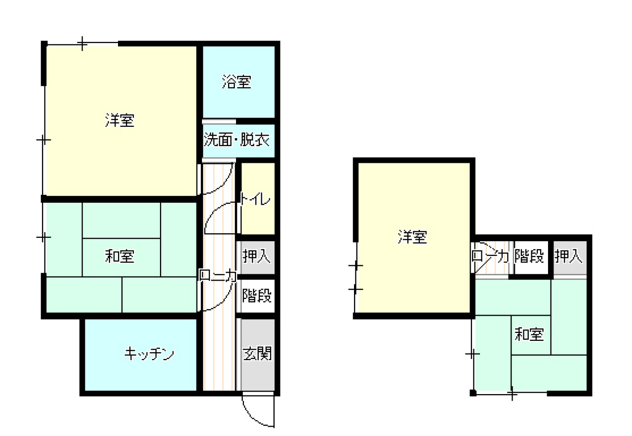 Floor plan for 1970s wood house in Tochigi