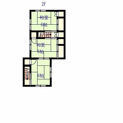 Floor plan for 1970s wood house, 3-min walk to station, Shimane