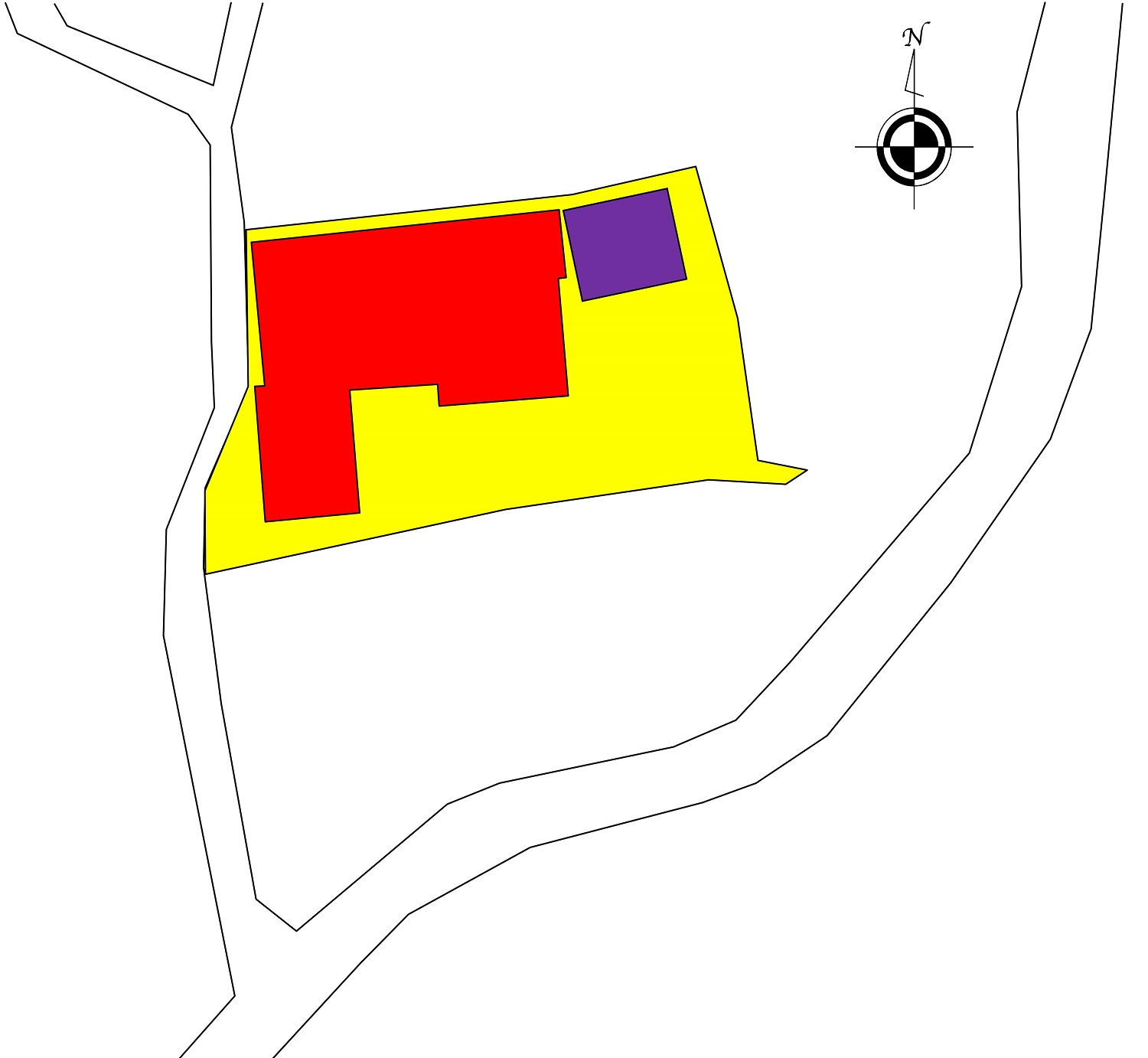 Floor plan for Wood house with outbuildings in Fukuoka