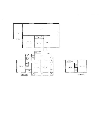 Floor plan for 1960s wood house in Hyogo