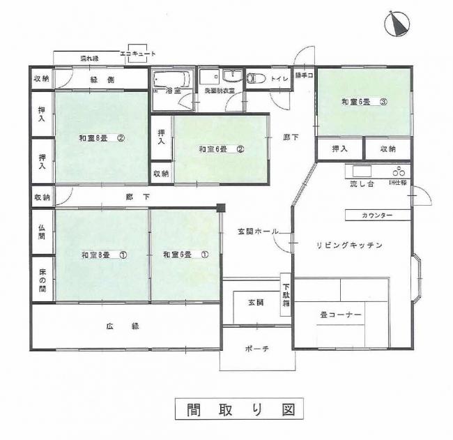 Floor plan for 2000s wood house in Shimane
