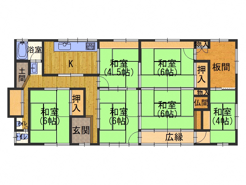Floor plan for Wood house, 17-min walk to station, Ayabe, Kyoto