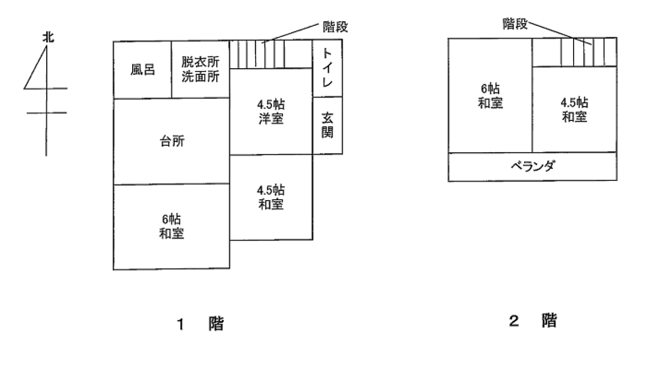 Floor plan for 1970s wood house, 3-min walk to station, Tochigi