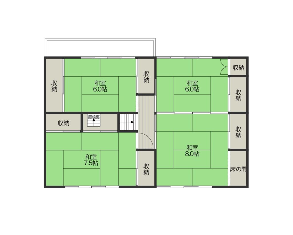 Floor plan for Former Minshuku in Shibayama Area Popular with Fishing Enthusiasts (R6-K-10)