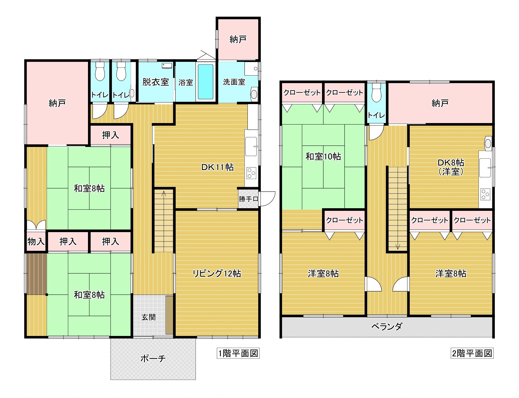 Floor plan for 2000s wood house in Aomori