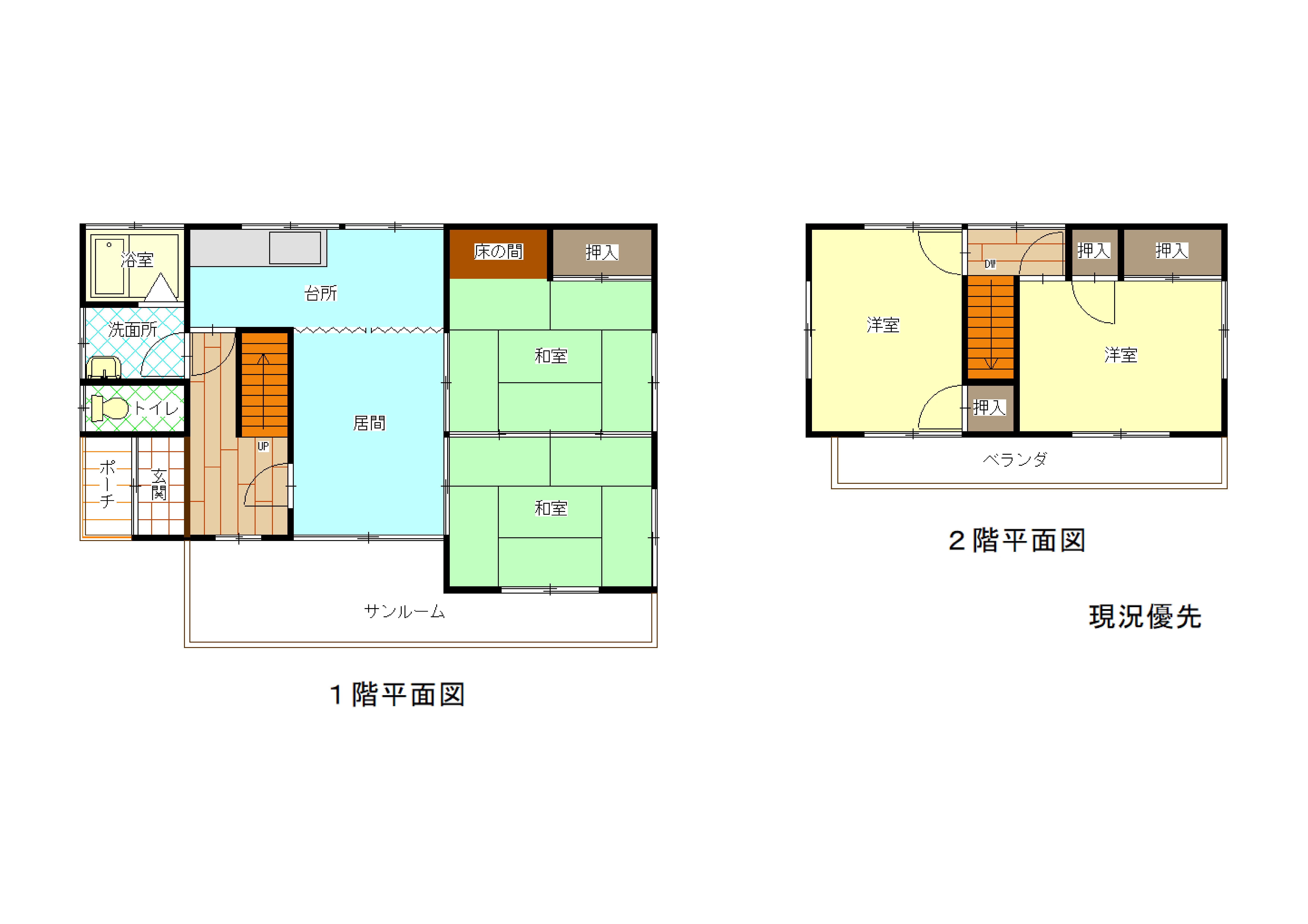 Floor plan for Chino City Miyagawa Nishiyama House