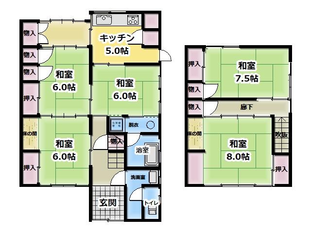 Floor plan for Empty home in Japan
