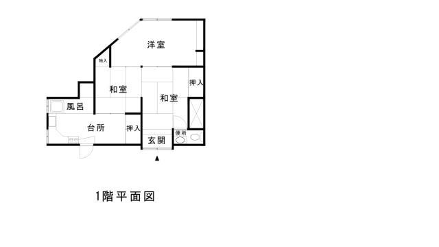 Floor plan for Wood house, 20-min walk to station, Nagasaki