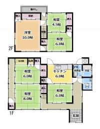 Floor plan for Registration No. 400 [Sale] Kaminoka Town Urban Area