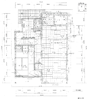 Floor plan for 1990s wood house in Fukui