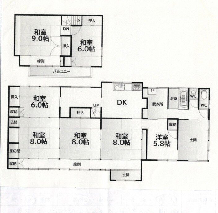 Floor plan for House in Miyagi