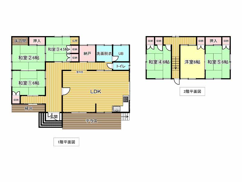 Floor plan for 1970s wood house on a large plot in Iwate