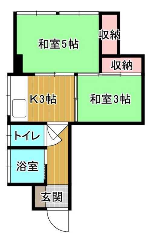 Floor plan for Concrete house, 8-min walk to station, Yamaguchi